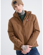 Tommy Jeans Jacheta cu gluga si logo - Maro