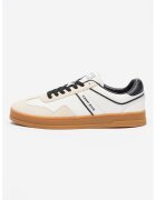 Tommy Jeans Pantofi sport cu insertii din piele Greenwich - Alb/Bej deschis