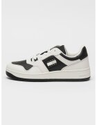 Tommy Jeans Pantofi sport cu insertii din piele - Negru/Alb optic