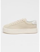 Tommy Jeans Pantofi sport low-cut din nailon cu flatform - Crem