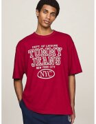 Tommy Jeans Tricou barbati Ovz Vintage NYC Tee DM0DM18543 Rosu - Rosu