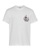 Tommy Jeans Tricou cu imprimeu logo - Alb