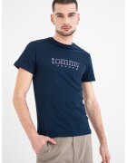 Tommy Jeans Tricou cu imprimeu logo - Albastru ultramarin