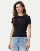 Tommy Jeans Tricou cu imprimeu logo DW0DW20315 - Negru