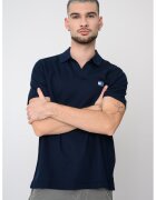 Tommy Jeans Tricou polo din amestec de bumbac - Bleumarin