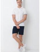 Tommy Jeans Tricou polo uni - Rosu/Alb murdar/Bleumarin