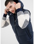 Tommy Jeans Vesta cu fermoar si imprimeu logo - Albastru inchis
