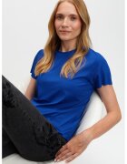 Top Secret Tricou uni cu decolteu la baza gatului - Albastru royal