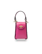 Toro Nero Geantă dama din piele naturală - fucsia - versatilă - cu cureaua de umăr - 30x45cm
