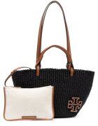 Tory Burch Geanta dama - Tory Burch - Ella Straw Small Basket Tote - neagra - 38x22x9cm
