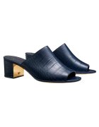 Tory Burch Papuci cu toc din piele naturala cu aspect mock-croc Martine -
