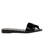 Tory Burch Papuci dama Tory Burch - piele naturala - cu fundita si strasuri - negru