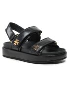 Tory Burch Sandale dama - Kira Sport - piele naturala - negru