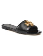 Tory Burch Slapi - Eleanor Slide - piele naturala - negru -