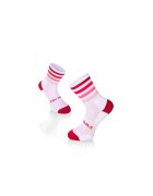 Try To Fly Sosete pentru alergat RUNNING MICROLON SOCKS Alb Roz