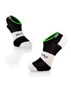 Try To Fly Sosete scurte pentru ciclism CYCLING SNEAKER SOCKS Meryl® Skinlife Black-White