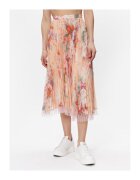 Twinset Fusta plisata de dama portocalie