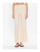 Twinset Pantaloni evazati pentru dama ecru - stofa