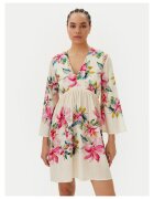 Twinset Rochie de vara de ecru - model floral