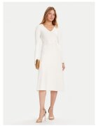 Twinset Rochie tricotata - ecru - femei