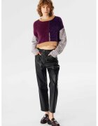 TWIST Pantaloni de piele ecologica - Negru