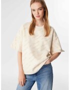 TWIST Tricou cu maneci cazute - Alb fildes