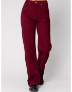 uFIT Blugi elastici regular Burgundy 19451 - Visiniu