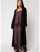 uFIT Cardigan tricotat lung Black 18120 - Negru
