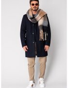uFIT Palton lung cu nasturi Navy 18852 - Bleumarin