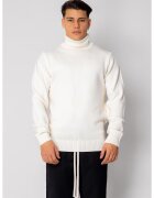 uFIT Pulover cu guler inalt Off White 19065 - Alb