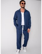 uFIT Set camasa si pantalon lung Premium Edition Dark Blue New 19323 - BLUE