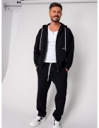uFIT Set Loren din bumbac Jacheta si pantalon Black 19287 - Negru