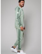 uFIT Set Rock Duo hanorac cu fermoar si pantalon conic Light Olive 9949 - Verde masliniu deschis