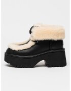 UGG Botine masive cu detalii din blana Esmee - Negru
