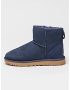UGG Ghete slip-on din piele intoarsa cu finisaj rezistent la apa Classic Mini II - Albastru ultramarin/Bleumarin