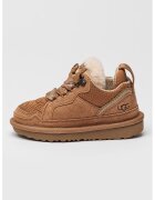 UGG Pantofi sport de piele intoarsa cu insertii textile Lowmel - Maro deschis