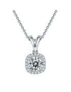 UNA VIDA Colier Diamant Moissanite 1ct - Argint 925