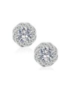 UNA VIDA Set Luxuria cu Moissanite - pentru femei - Argintiu deschis