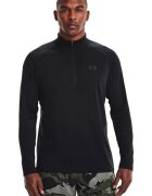 Under Armour Bluza cu logo si fermoa scurt pentru fitness Tech™