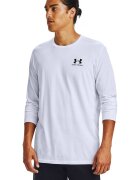Under Armour Bluza lejera cu decolteu la baza gatului - Alb optic