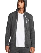 Under Armour Hanorac cu fermoar pentru antrenament Rival Terry - Gri antracit