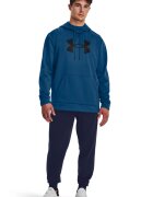 Under Armour Hanorac lejer cu imprimeu logo pentru fitness - Negru/Albastru inchis