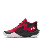 Under Armour Pantofi mid-cut Jet'25 pentru baschet - Negru/Rosu vermillion