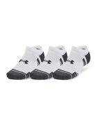 Under Armour Set de sosete pana la glezna unisex pentru fitness - 3 perechi - Alb/Negru