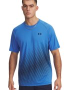 Under Armour Tricou cu decolteu la baza gatului - pentru antrenament Tech Fade - Negru/Albastru royal