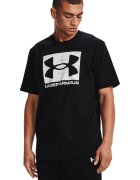 Under Armour Tricou cu decolteu rotund si logo ABC Camo - Alb/Negru