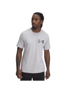 Under Armour Tricou din amestec de bumbac cu imprimeu logo - Gri