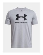 Under Armour Tricou lejer cu imprimeu logo - Gri