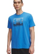 Under Armour Tricou lejer cu logo Boxed - Albastru royal