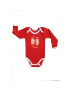 Uniconf Body bebelusi din bumbac CB110 - rosu - 6 luni